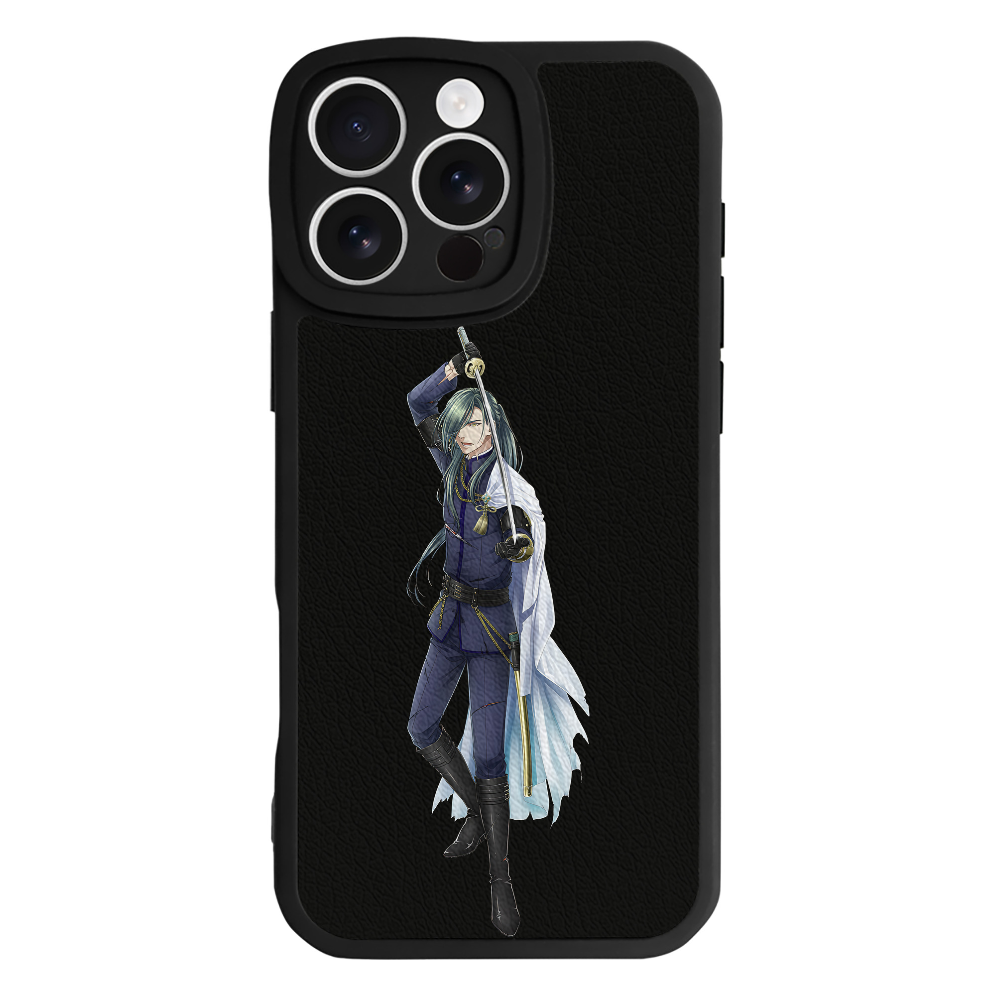 （画像用） 刀剣乱舞 Touken Ranbu 【iPhone 16シリーズ対応】シリコンスマホケース（レザー調） 材質：シリコン